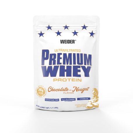 Weider Premium Whey Protein 500 g fehérjepor - csokoládé-nugát