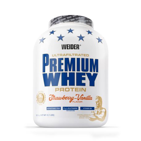 Weider Premium Whey Protein 2,3 kg fehérjepor - eper-vanília