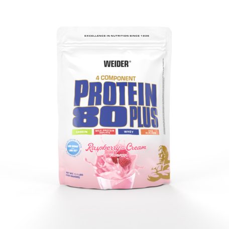 Weider Protein 80 Plus 500 g fehérjepor - málna-tejszín