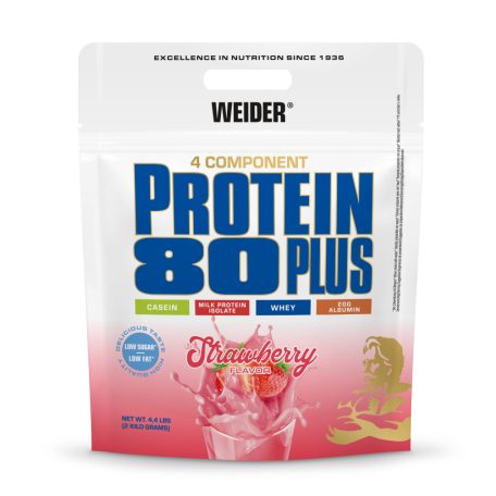Weider Protein 80 Plus 2 kg fehérjepor - eper