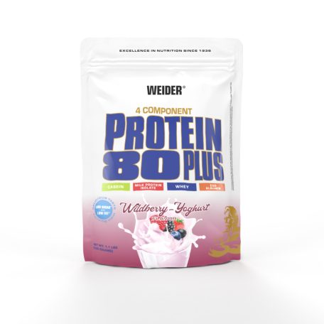 Weider Protein 80 Plus 500 g fehérjepor - erdei gyümölcs-joghurt