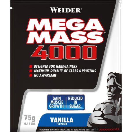 Weider Giant Mega Mass 4000 75 g tömegnövelő - vanília