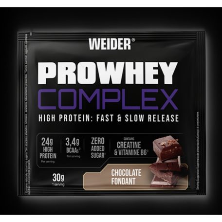 Weider Pro Whey Complex fehérjepor 30 g -  csokoládé-fondant