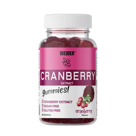 Weider Cranberry 60 gumicukor - Áfonyás ízben