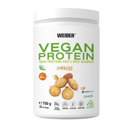 Weider Vegan Protein 750 g vegán fehérjepor -  keksz (cookies)