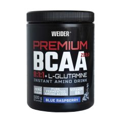   Weider Premium BCAA 8:1:1 + Glutamine ZERO 500 g aminosav - kék málna