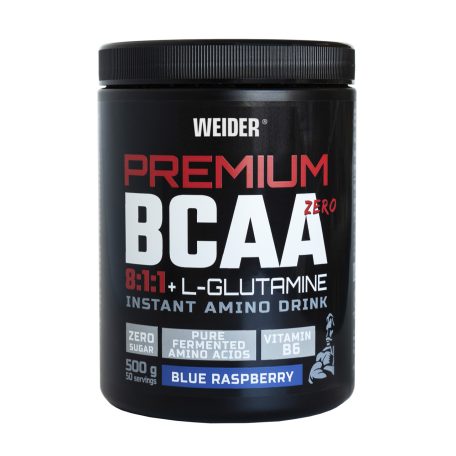 Weider Premium BCAA 8:1:1 + Glutamine ZERO 500 g aminosav - kék málna