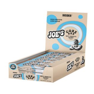   Weider Joe's Core Bar 45 g fehérje szelet (12db/doboz) - fehércsokoládé-kókusz
