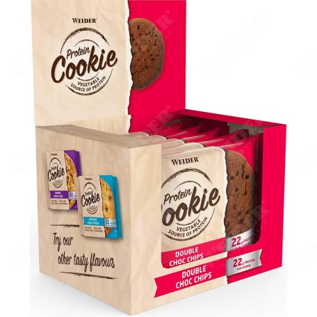 Weider Protein Cookie 90 g vegán fehérje süti (12db/doboz) - csokoládé